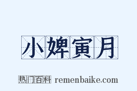 小婢寅月是什么意思的图片